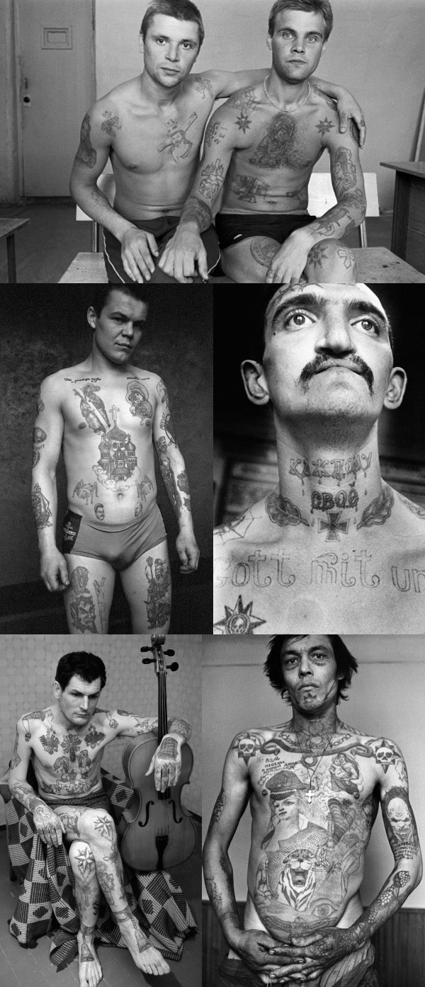 Russian Criminal Tattoos photographs shot by Sergei Vasiliev